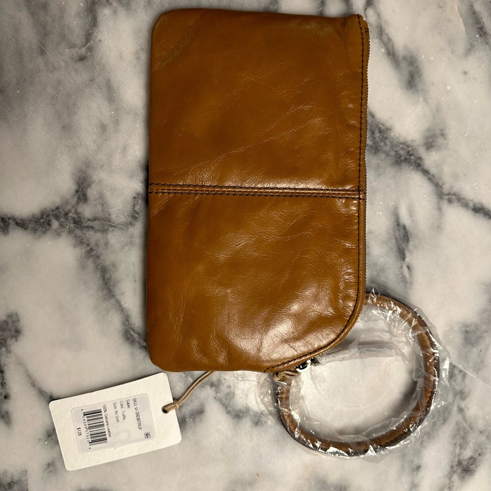 Camel brown hobo wristlet brand new